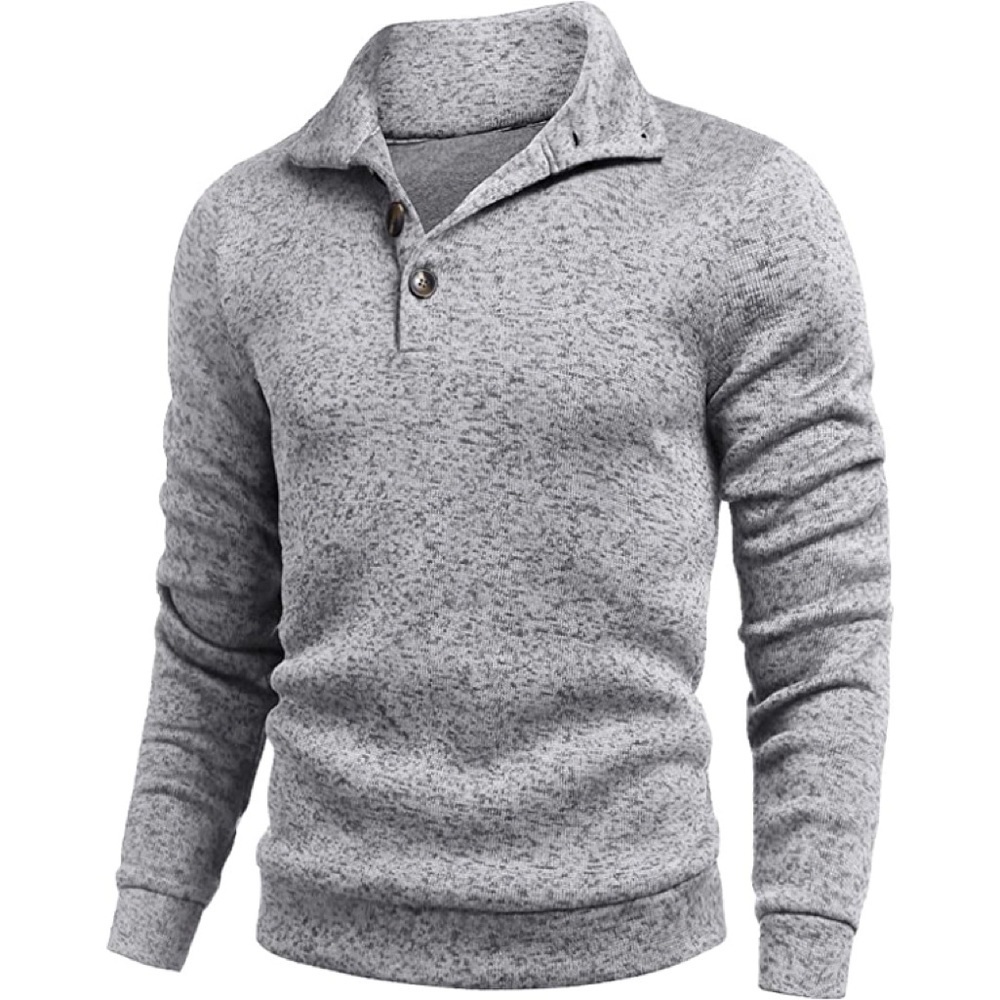 Mens New Shawl Collar Long Sleeve Sweater Multiple Sizes